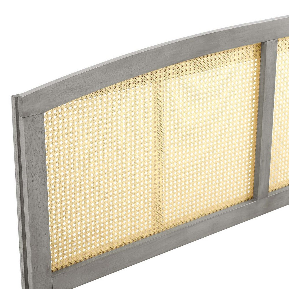 Halcyon Cane Queen Headboard by Modway| Gray