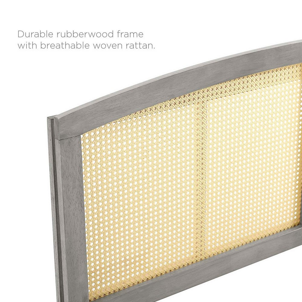 Halcyon Cane Queen Headboard by Modway| Gray