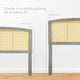 Halcyon Cane Queen Headboard by Modway| Gray
