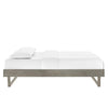 Billie Wood Full Platform Bed Frame by Modway| Gray