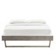 Billie Wood Full Platform Bed Frame by Modway| Gray