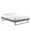 Billie Wood Full Platform Bed Frame by Modway| Gray