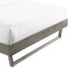 Billie Wood Full Platform Bed Frame by Modway| Gray