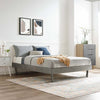 Billie Wood Full Platform Bed Frame by Modway| Gray