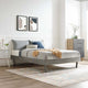 Billie Wood Full Platform Bed Frame by Modway| Gray