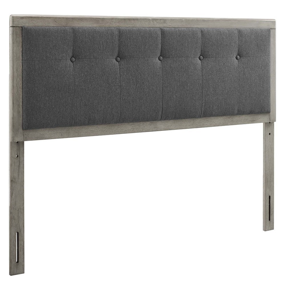 Draper Tufted Full Fabric and Wood Headboard  - No Shipping Charges