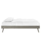 Margo Wood Twin Platform Bed Frame by Modway| Gray