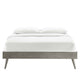 Margo Wood Twin Platform Bed Frame by Modway| Gray
