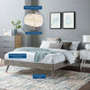 Margo Wood Twin Platform Bed Frame by Modway| Gray