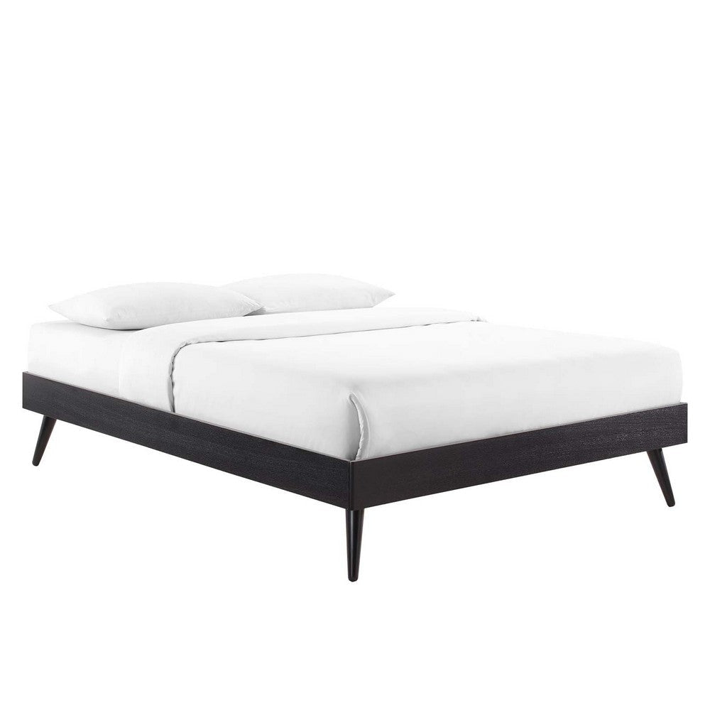 Modway Margo Queen Wood Platform Bed Frame in Black