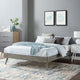 Margo Wood Queen Platform Bed Frame by Modway| Gray