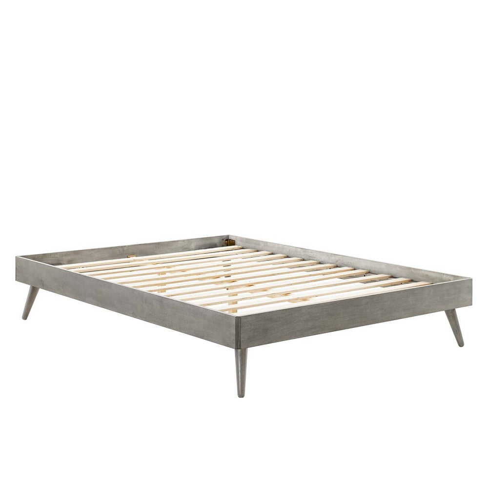 Margo Wood King Platform Bed Frame by Modway| Gray