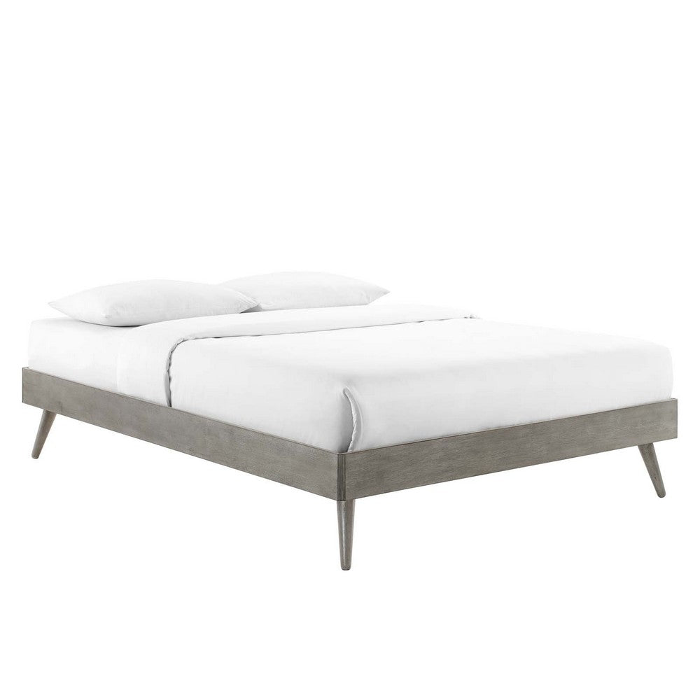 Margo Wood King Platform Bed Frame by Modway| Gray