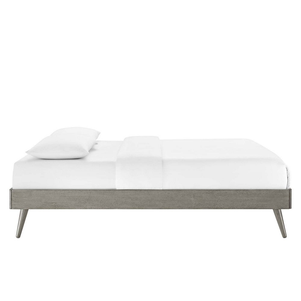 Margo Wood King Platform Bed Frame by Modway| Gray