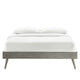 Margo Wood King Platform Bed Frame by Modway| Gray