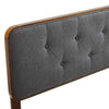 Collins Tufted Twin Fabric and Wood Headboard - No Shipping Charges
