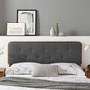 Collins Tufted King Fabric and Wood Headboard  - No Shipping Charges