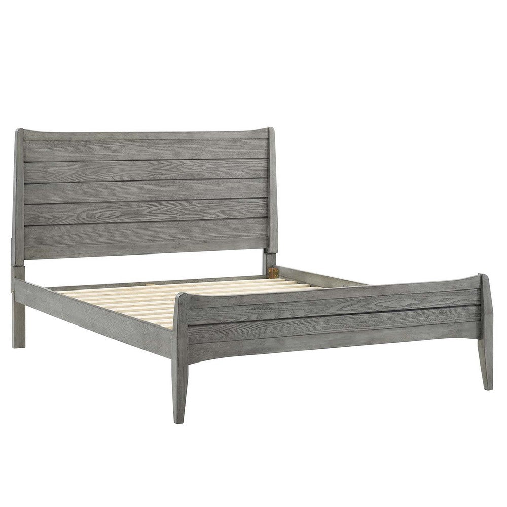 Georgia Wood Queen Platform Bed by Modway| Gray