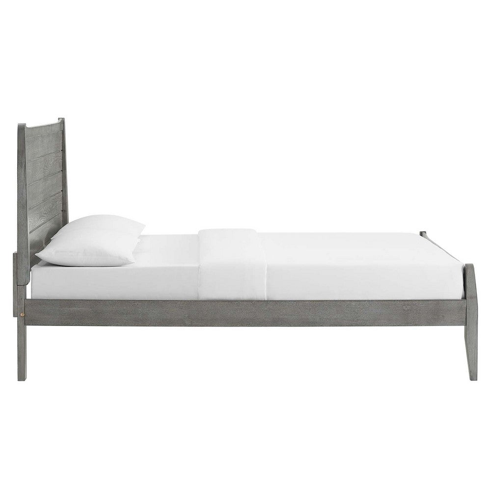 Georgia Wood Queen Platform Bed by Modway| Gray