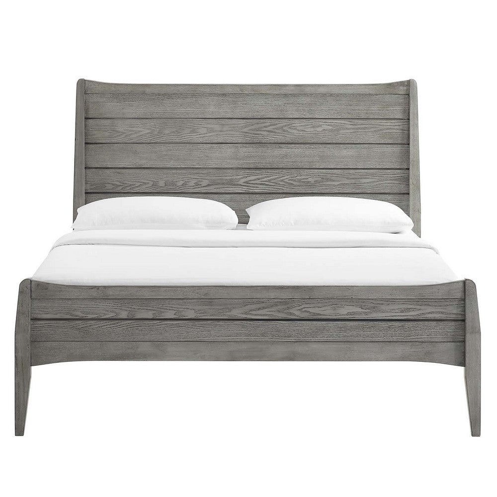 Georgia Wood King Platform Bed by Modway| Gray