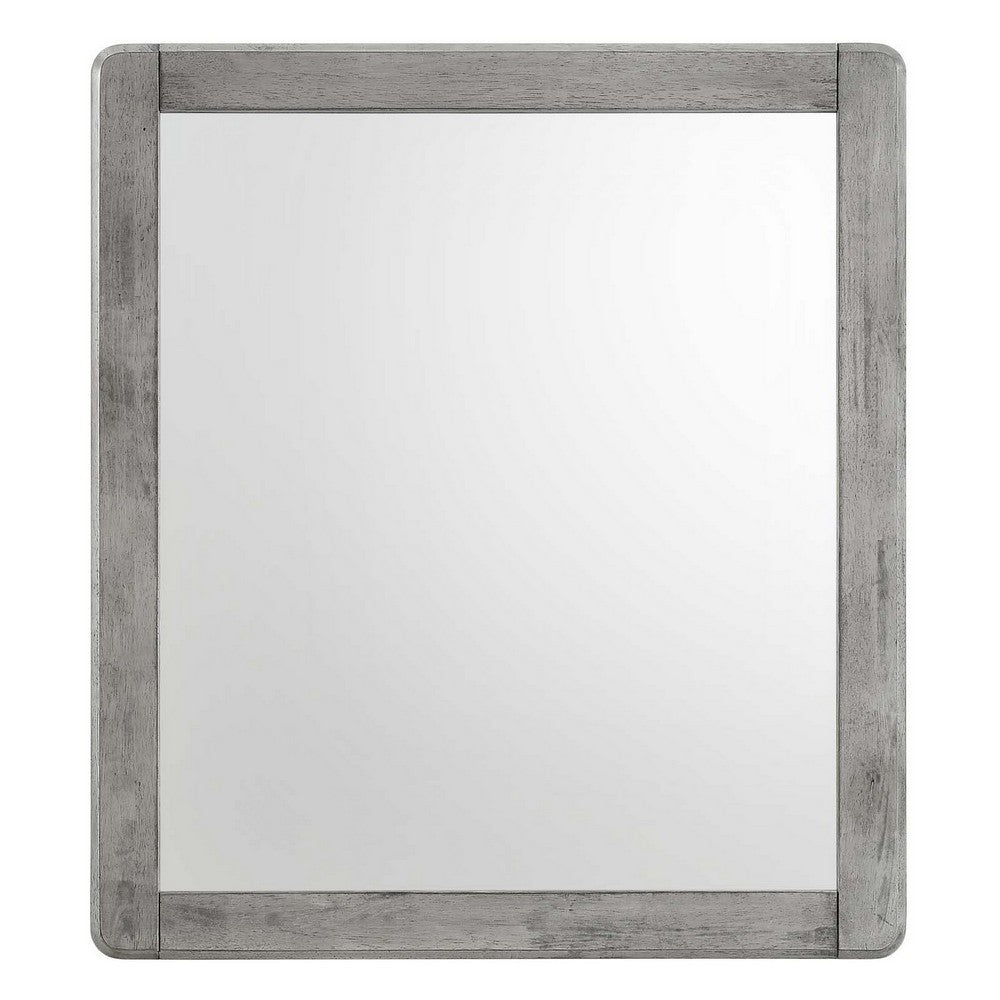 Georgia Wood Mirror by Modway| Gray