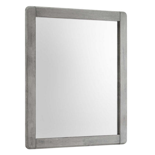 Georgia Wood Mirror by Modway| Gray