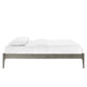 June Wood Full Platform Bed Frame by Modway| Gray