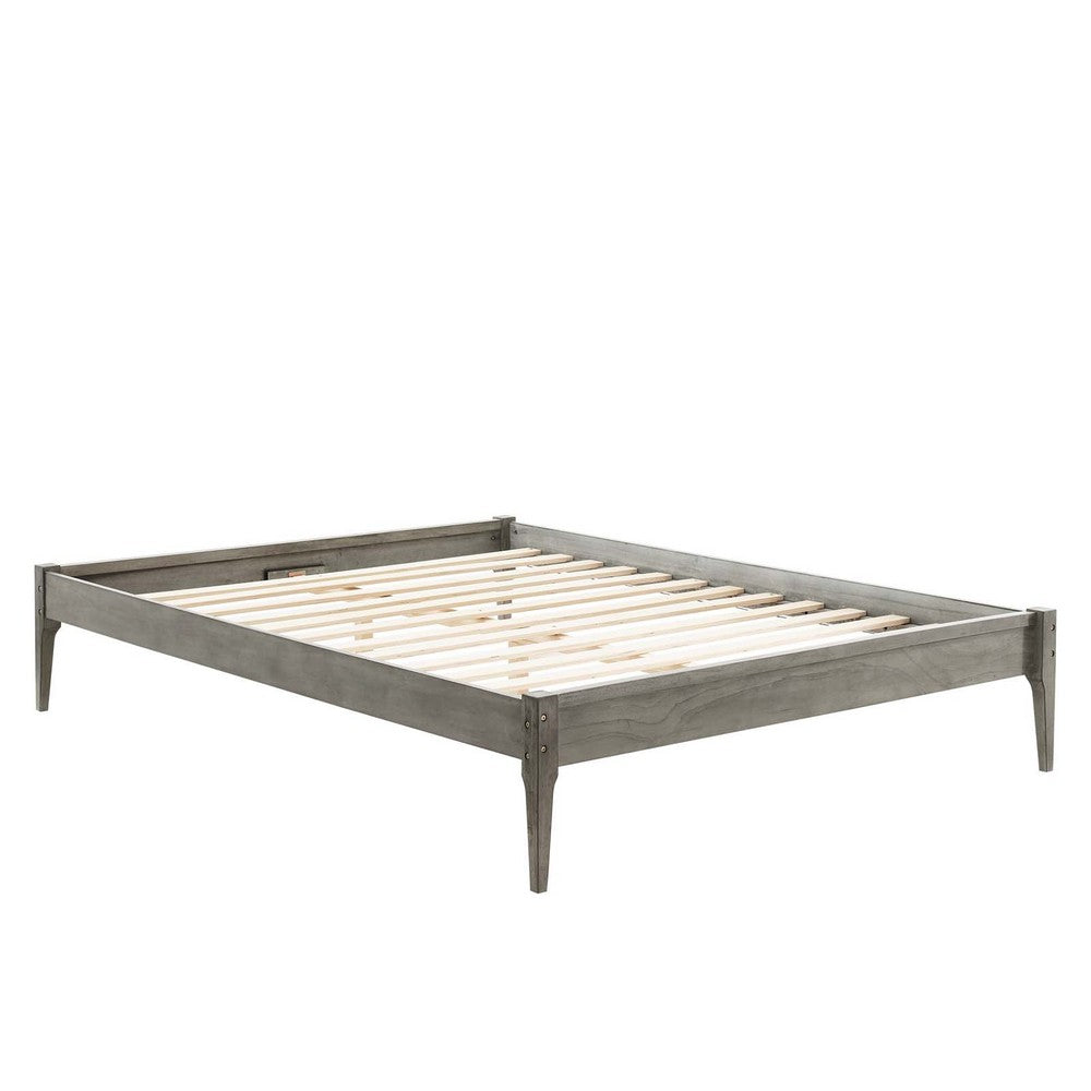 June Queen Wood Platform Bed Frame - No Shipping Charges