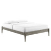 June Wood Queen Platform Bed Frame by Modway| Gray
