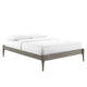 June Wood Queen Platform Bed Frame by Modway| Gray