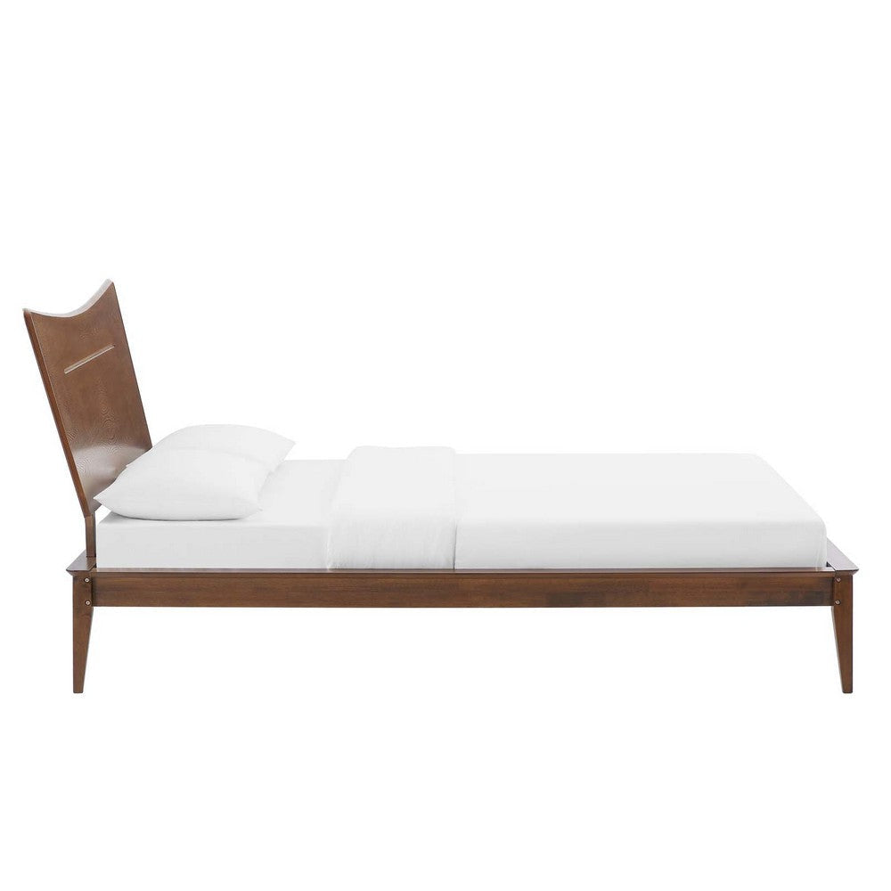 Modway Astra Full Wood Platform Bed in Walnut MDY-MOD-6249-WAL