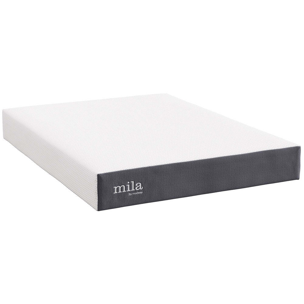 Modway Mila Firm 10’’ Fiberglass Free Memory Foam Queen Mattress MDY-MOD-6262-WHI