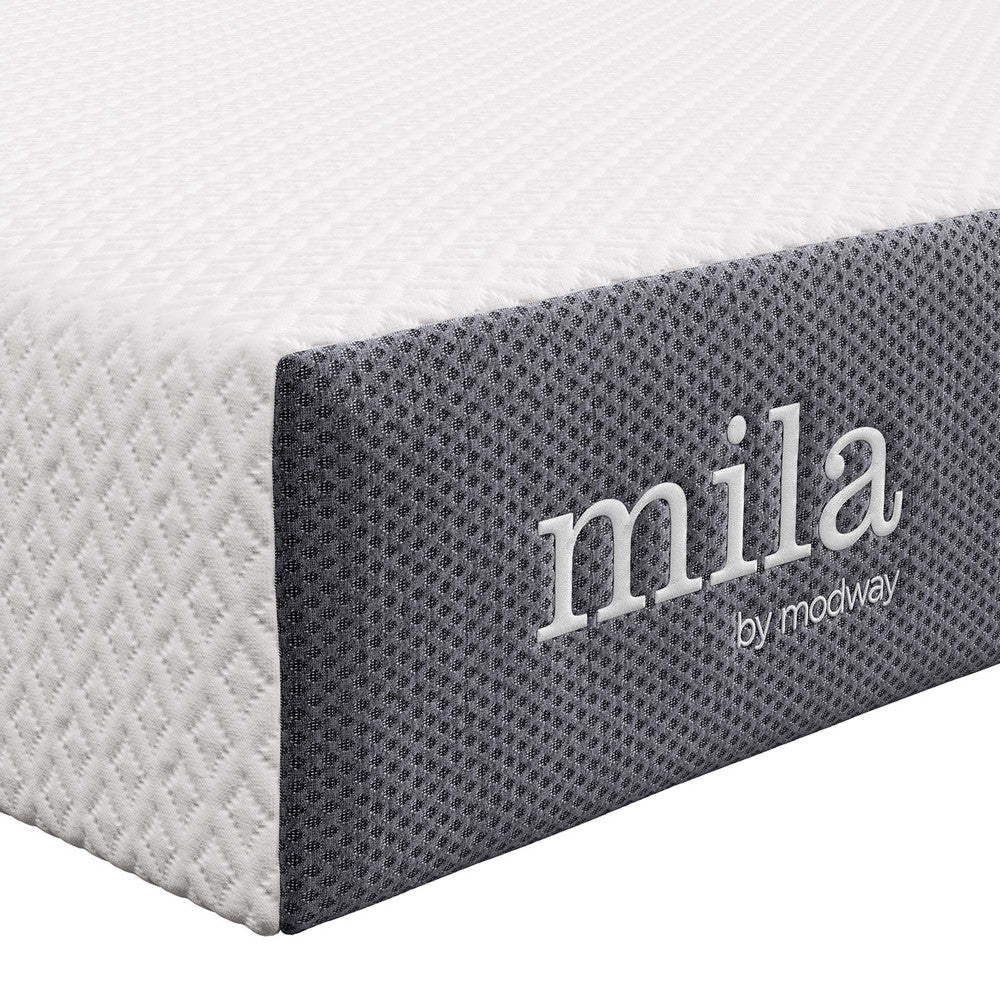 Modway Mila Firm 10’’ Fiberglass Free Memory Foam Queen Mattress MDY-MOD-6262-WHI
