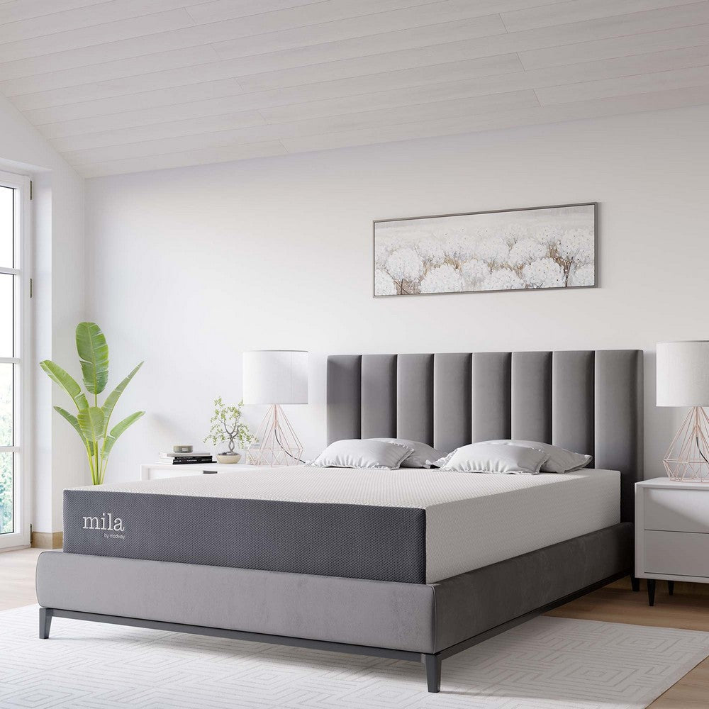 Modway Mila Firm 10" Fiberglass Free Memory Foam Queen Mattress