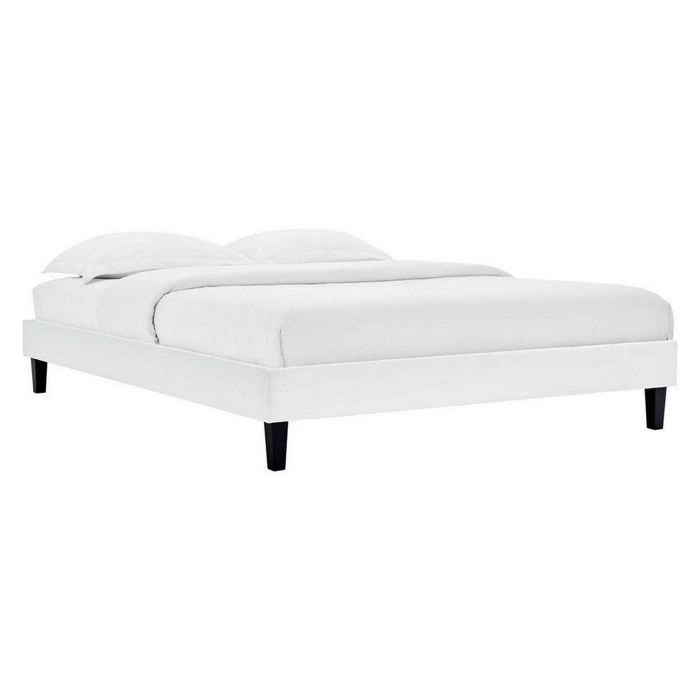 Reign Twin Performance Velvet Platform Bed Frame  - No Shipping Charges