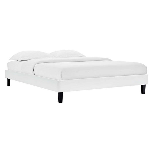 Reign Twin Performance Velvet Platform Bed Frame  - No Shipping Charges
