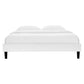 Reign Queen Performance Velvet Platform Bed Frame - No Shipping Charges