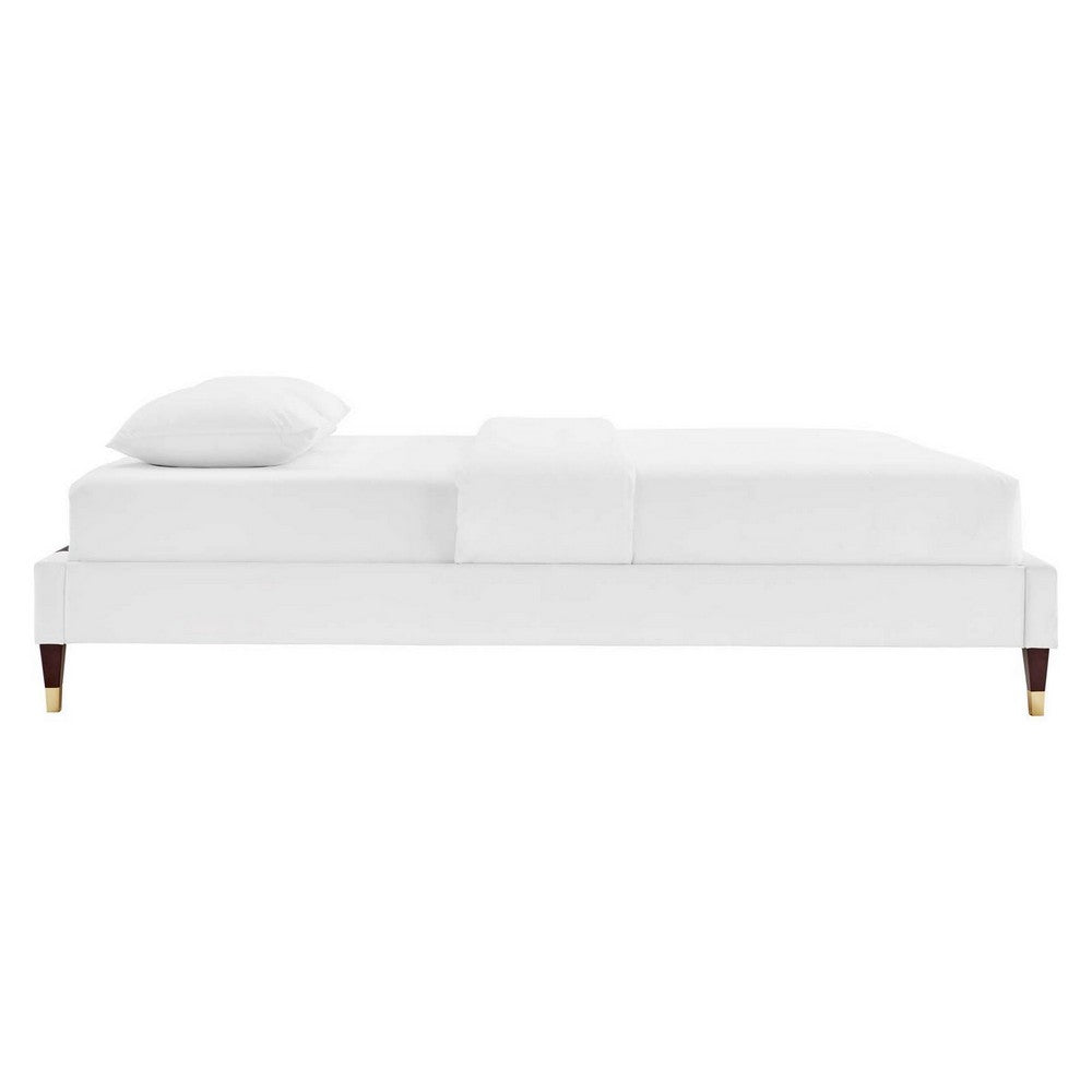 Harlow Twin Performance Velvet Platform Bed Frame  - No Shipping Charges