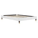 Modway MOD-6269-WHI Harlow Full Performance Velvet Platform Bed Frame White MDY-MOD-6269-WHI