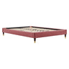 Harlow Queen Performance Velvet Platform Bed Frame MDY-MOD-6270-DUS