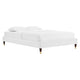 Modway MOD-6270-WHI Harlow Queen Performance Velvet Platform Bed Frame, White