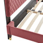 Harlow King Performance Velvet Platform Bed Frame  - No Shipping Charges