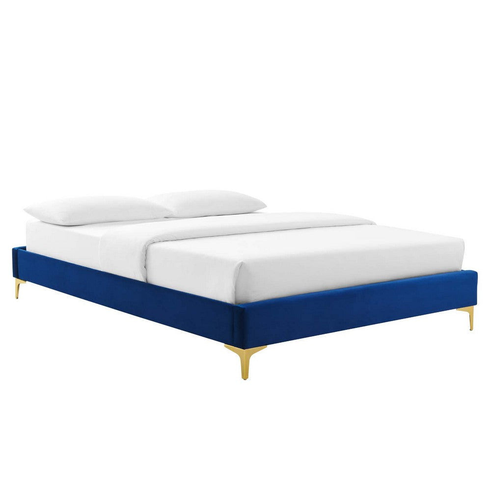 Sutton Queen Performance Velvet Bed Frame - No Shipping Charges