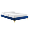 Sutton Queen Performance Velvet Bed Frame - No Shipping Charges