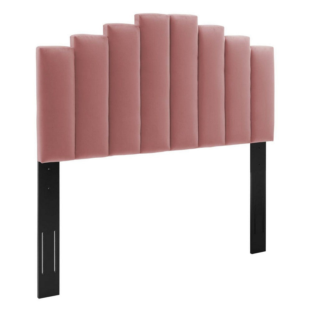Modway Noelle Performance Velvet Headboard King/California King Dusty Rose MDY-MOD-6278-DUS