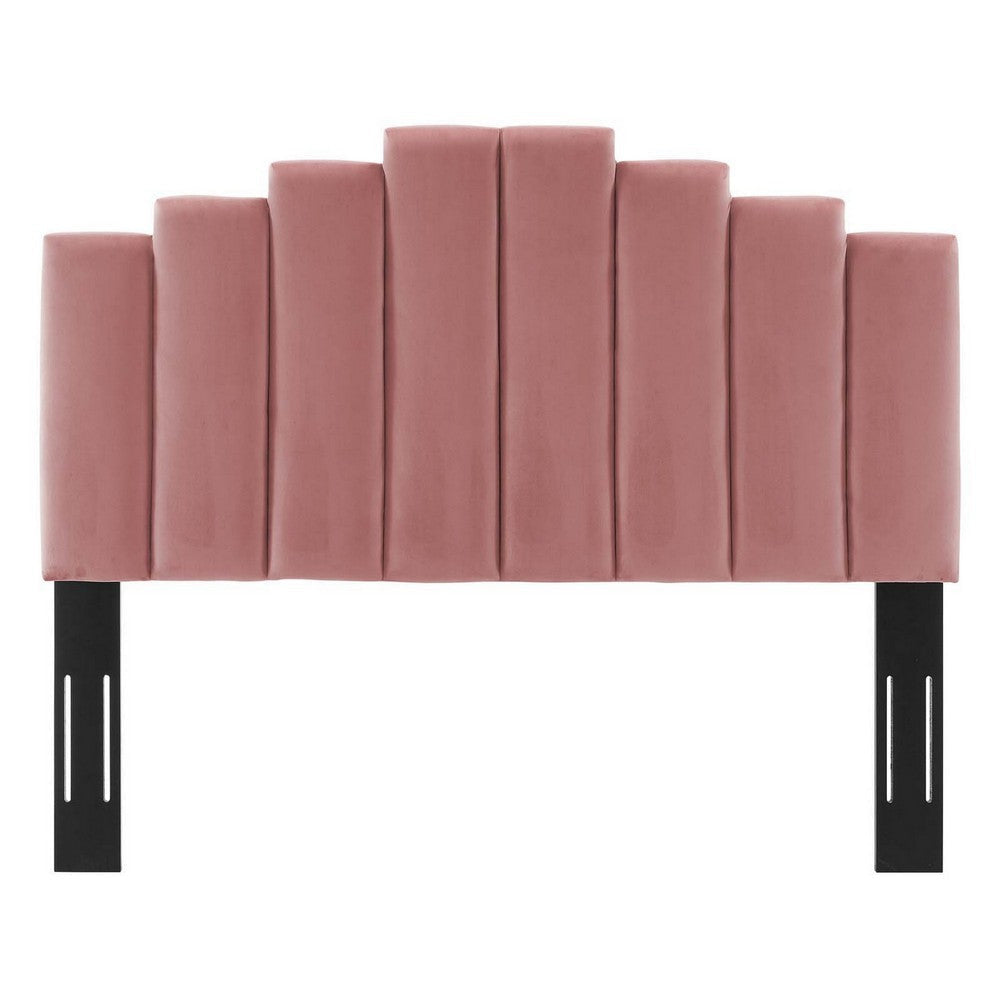 Modway Noelle Performance Velvet Headboard King/California King Dusty Rose MDY-MOD-6278-DUS