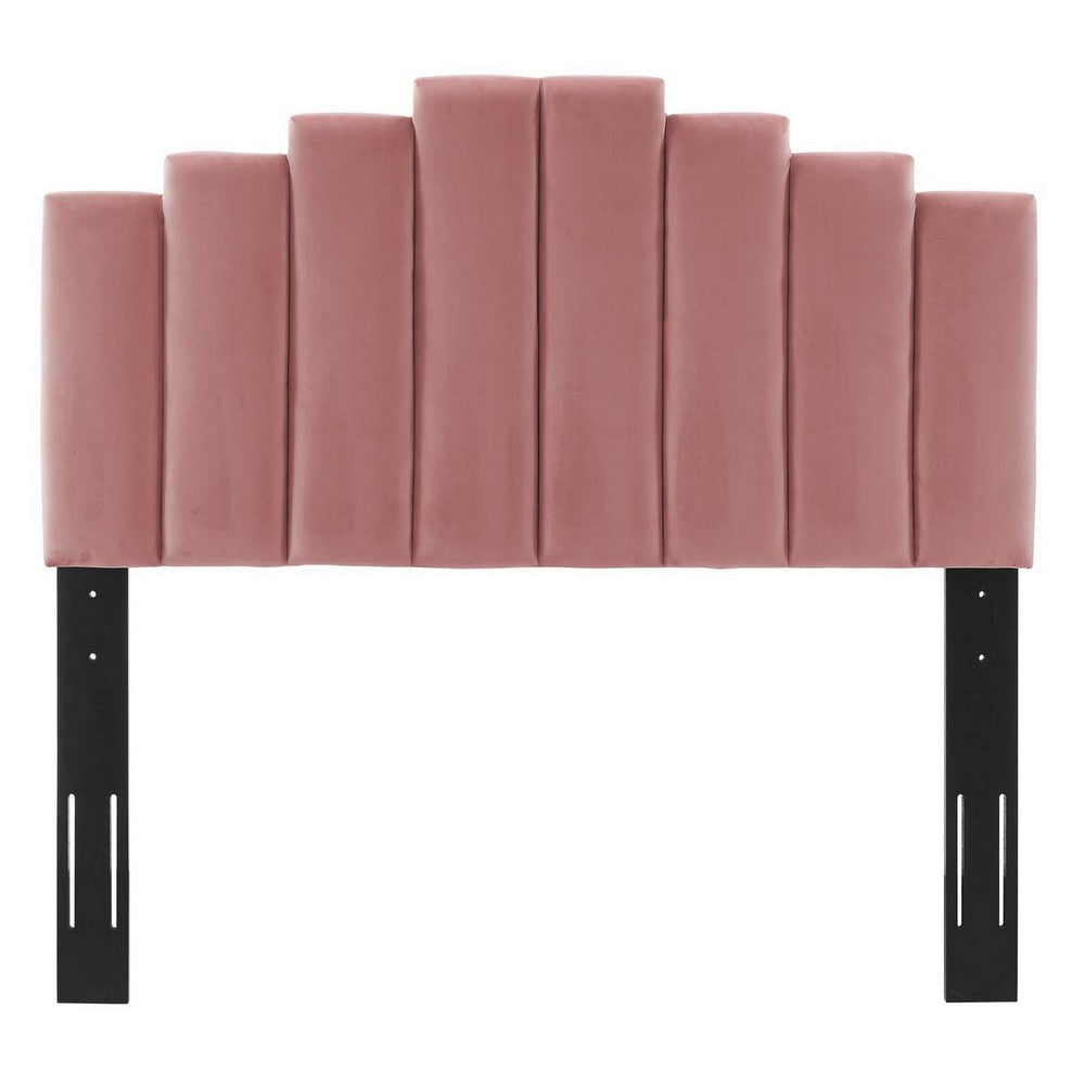 Modway Noelle Performance Velvet Headboard King/California King Dusty Rose MDY-MOD-6278-DUS