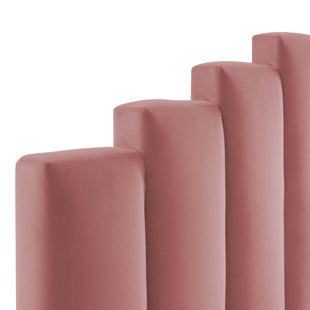 Modway Noelle Performance Velvet Headboard King/California King Dusty Rose MDY-MOD-6278-DUS