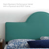 Modway Dawn Performance Velvet Headboard Twin Teal MDY-MOD-6302-TEA