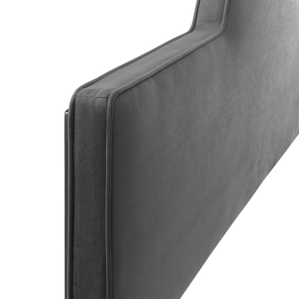 Dawn Performance Velvet Full/Queen Headboard by Modway| Gray